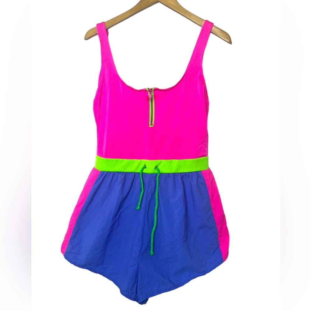 Vintage sporting life by catalina swimwear neon swimsuit